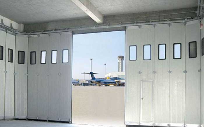 Luoyang police helicopter hangar door